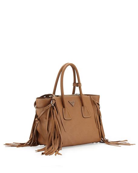 prada fringe twin pocket tote